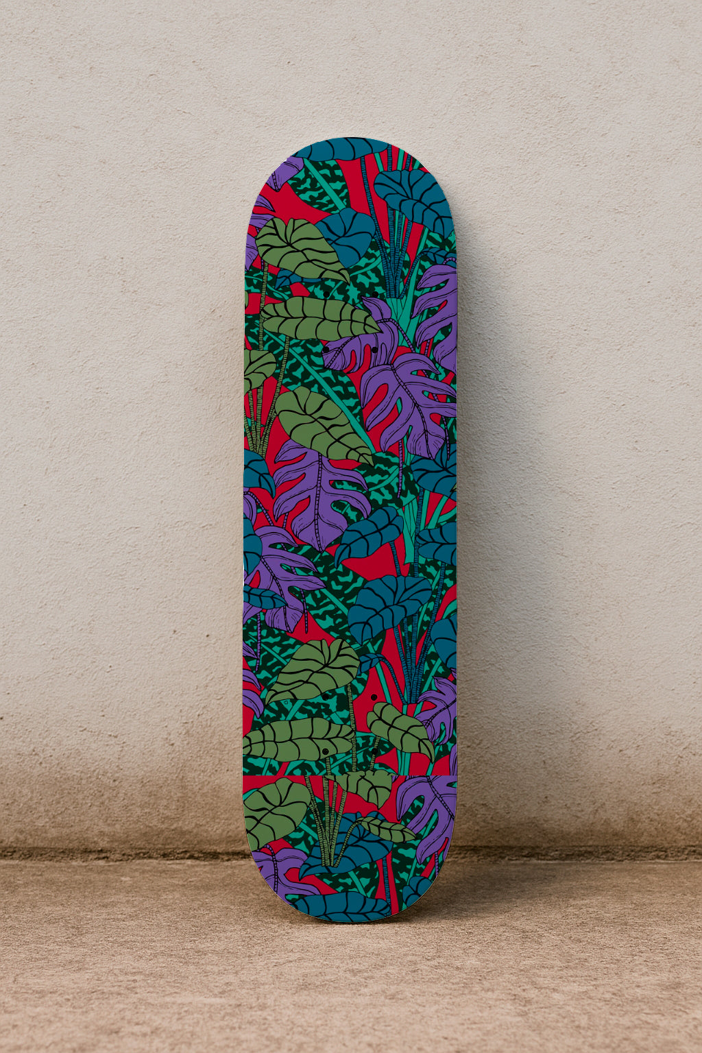 Dense jungle of large leaves