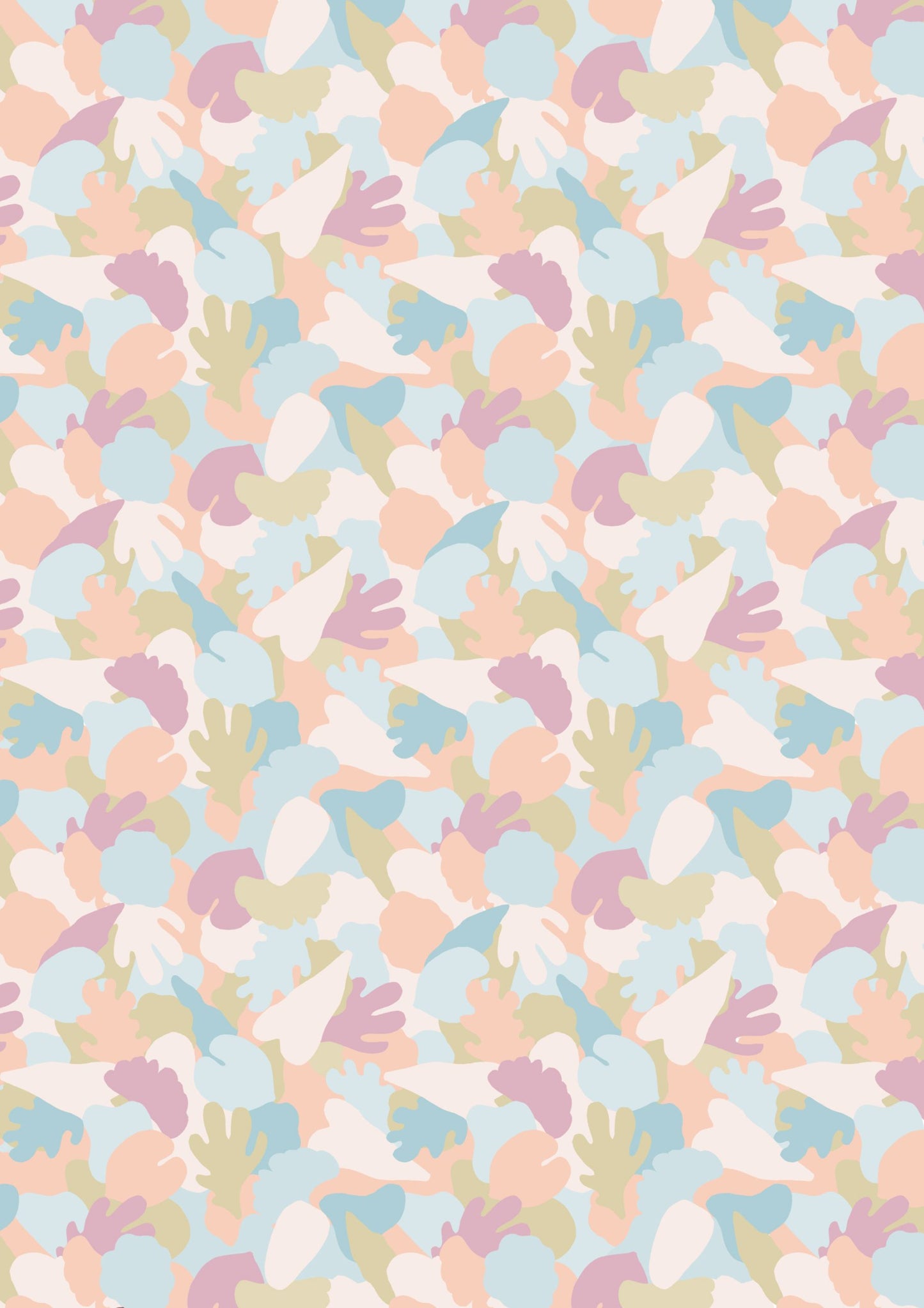Pastel Coral Garden