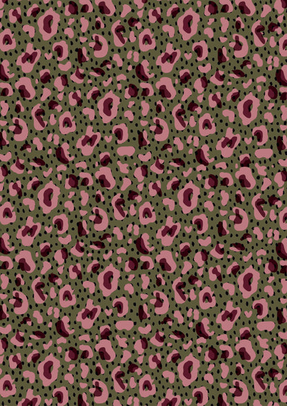 Estampado de leopardo rosa