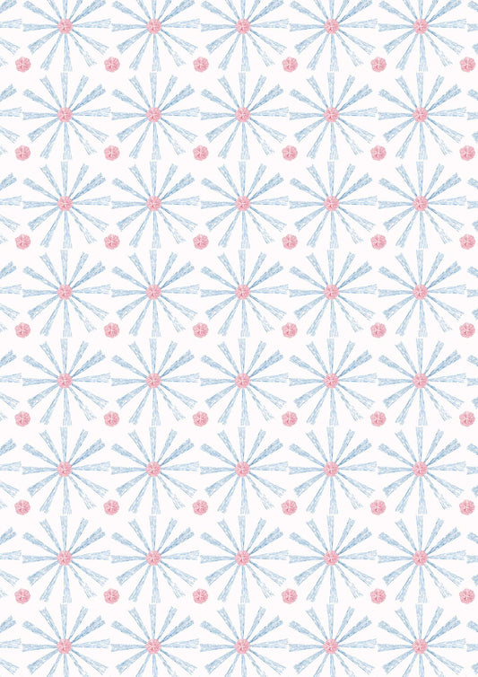 Radios azules y rojos