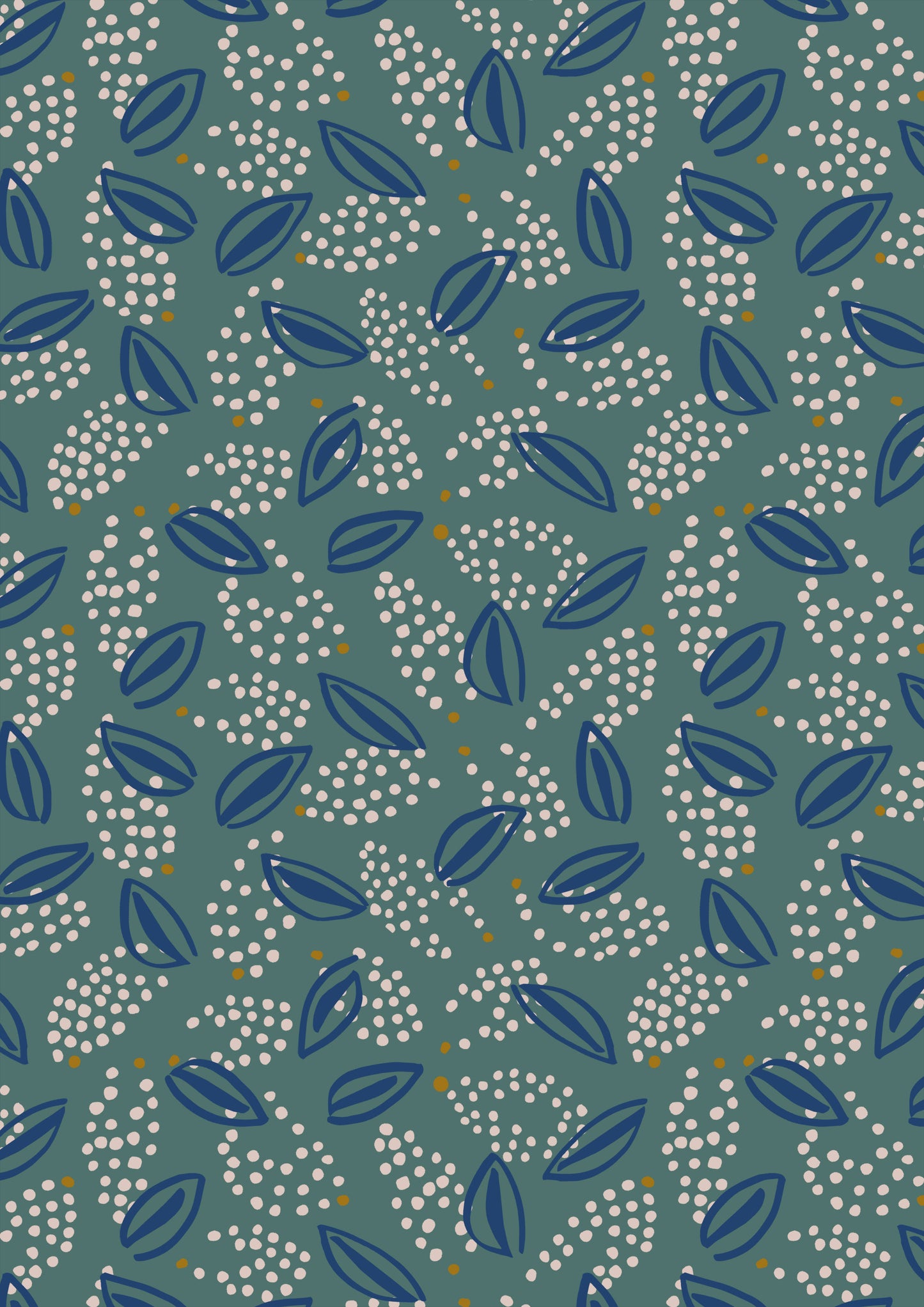 Flores abstractas azules y blancas