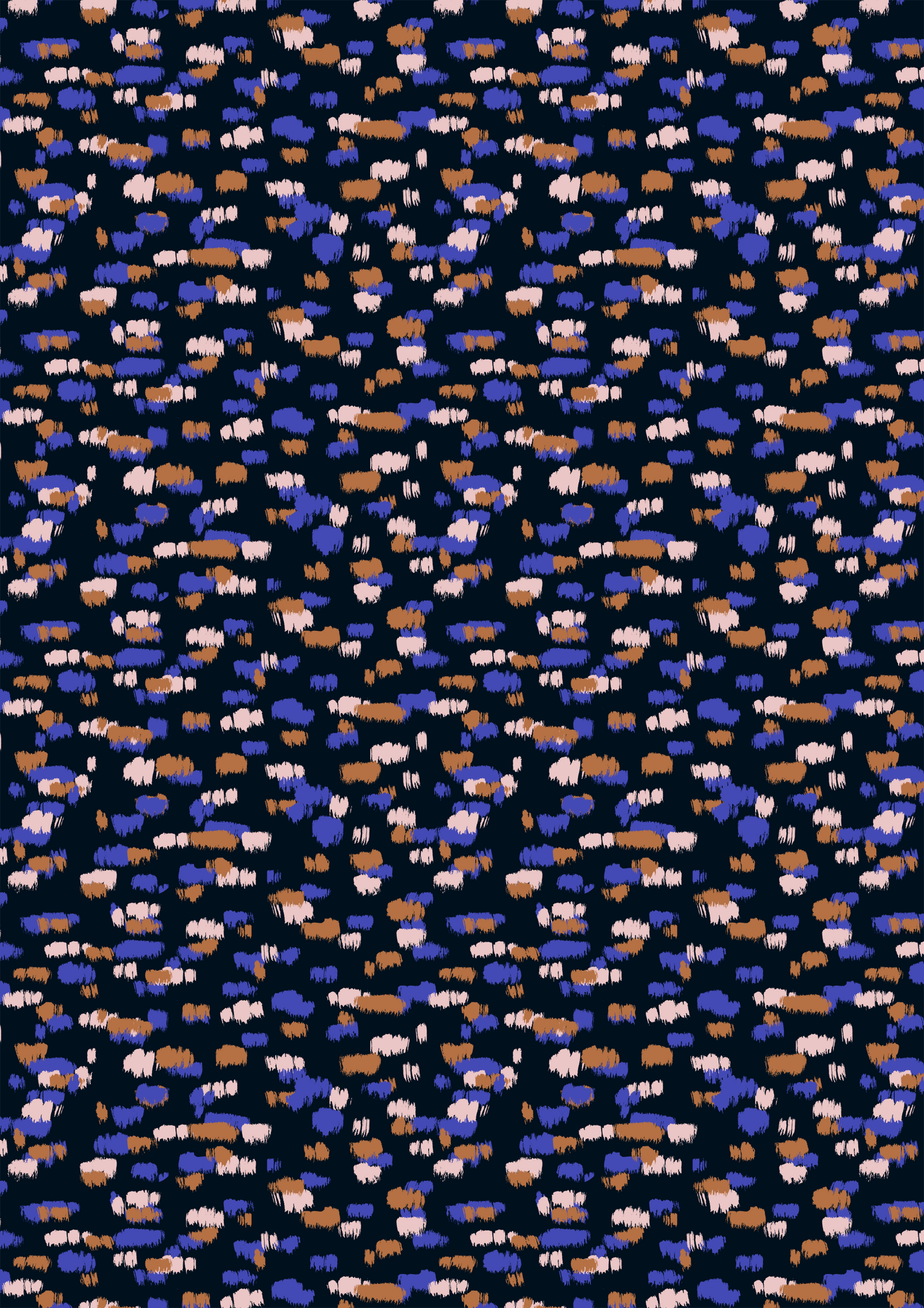 Painted Brushstroke Dots in Lilac and Copper