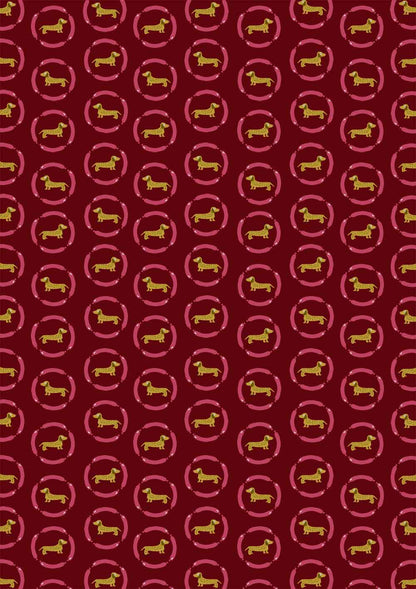 Círculos de Dachshund Dorado