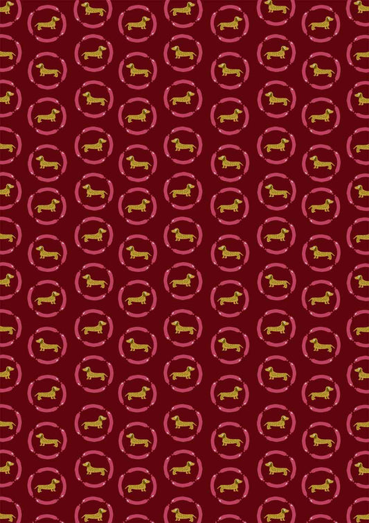 Círculos de Dachshund Dorado