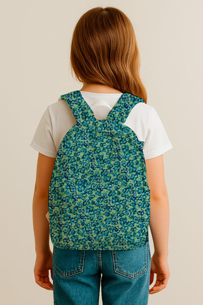 Estampado de leopardo en tonos azules