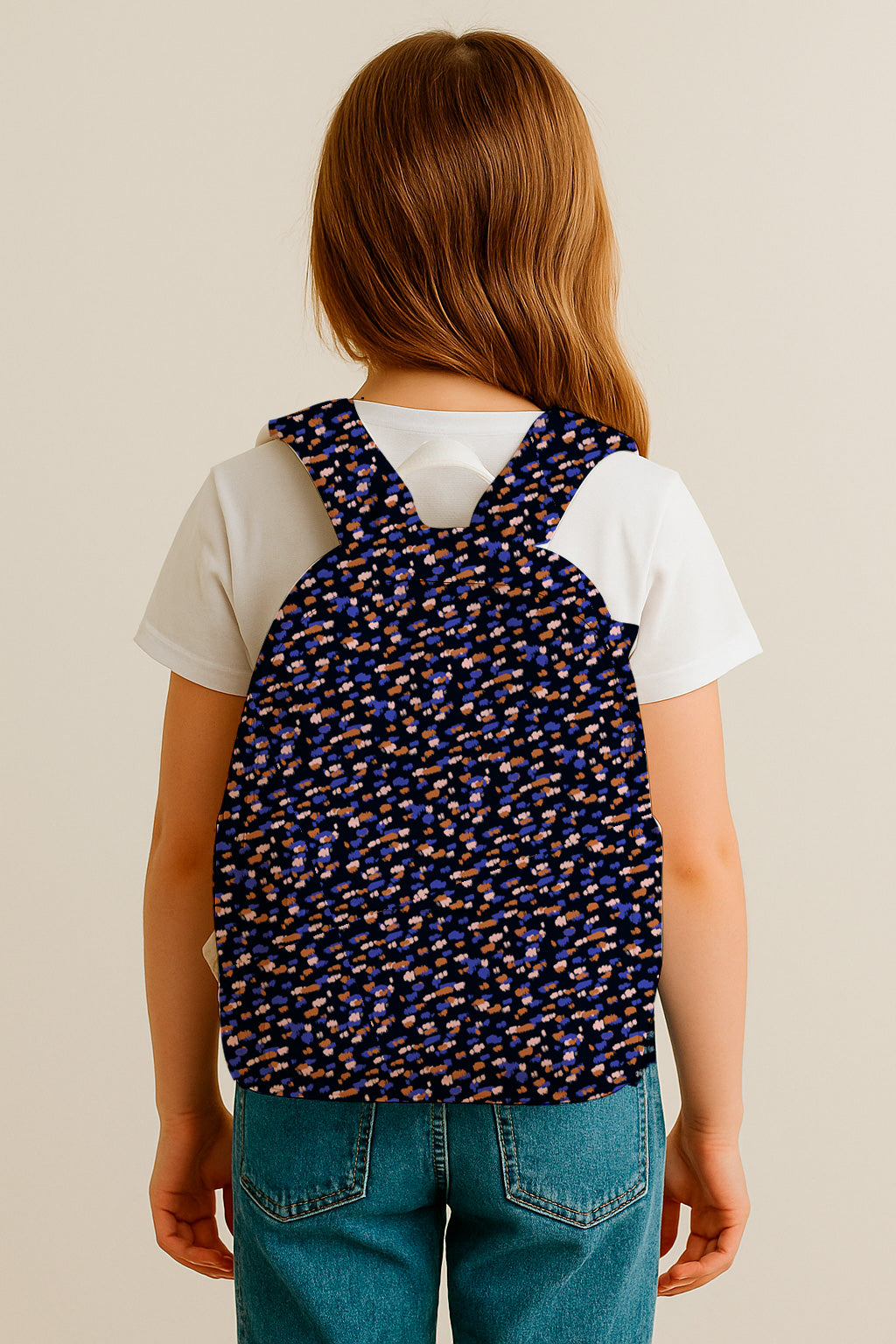 Painted Brushstroke Dots in Lilac and Copper