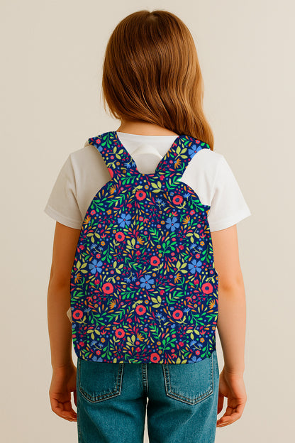 Mini Floral Folk Azul Marino