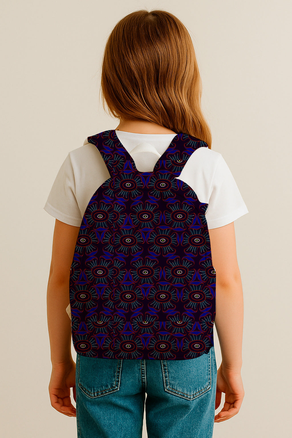 Lunares florales carmesí