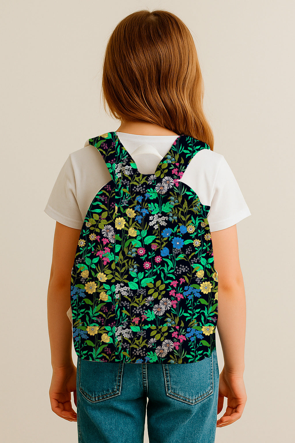 Floral field over dark background