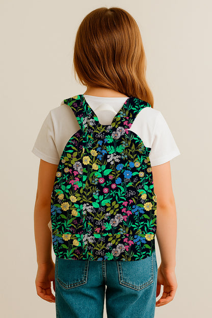 Floral field over dark background