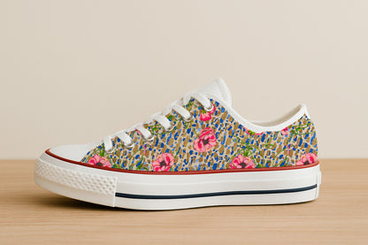 Glittery Floral Brushstrokes