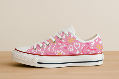 Iconos simbólicos rosas