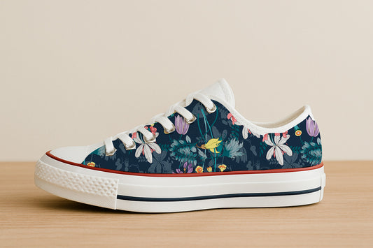 Wildflowers on Dark Canvas