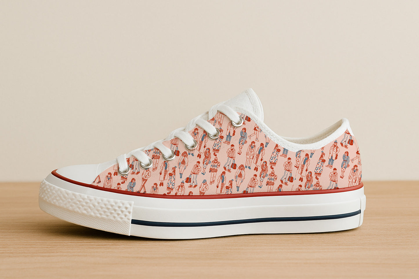 Boceto de la multitud de la moda