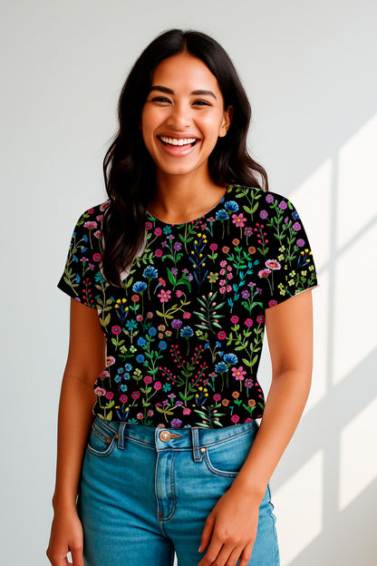 Embroidered Garden Night