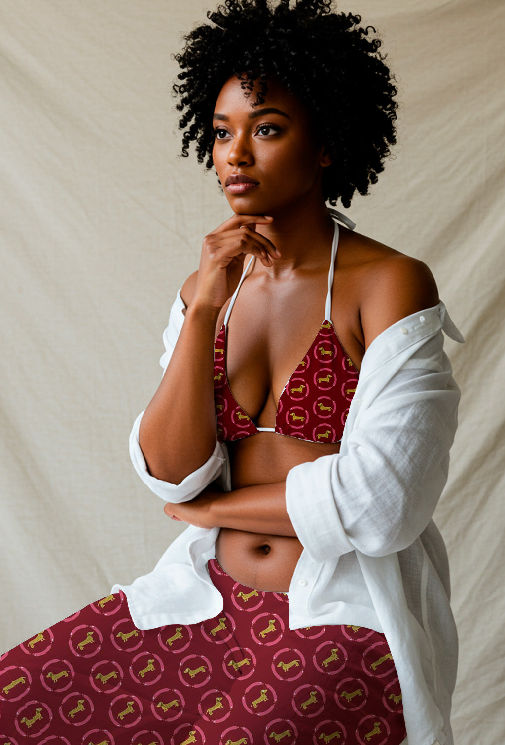 Círculos de Dachshund Dorado