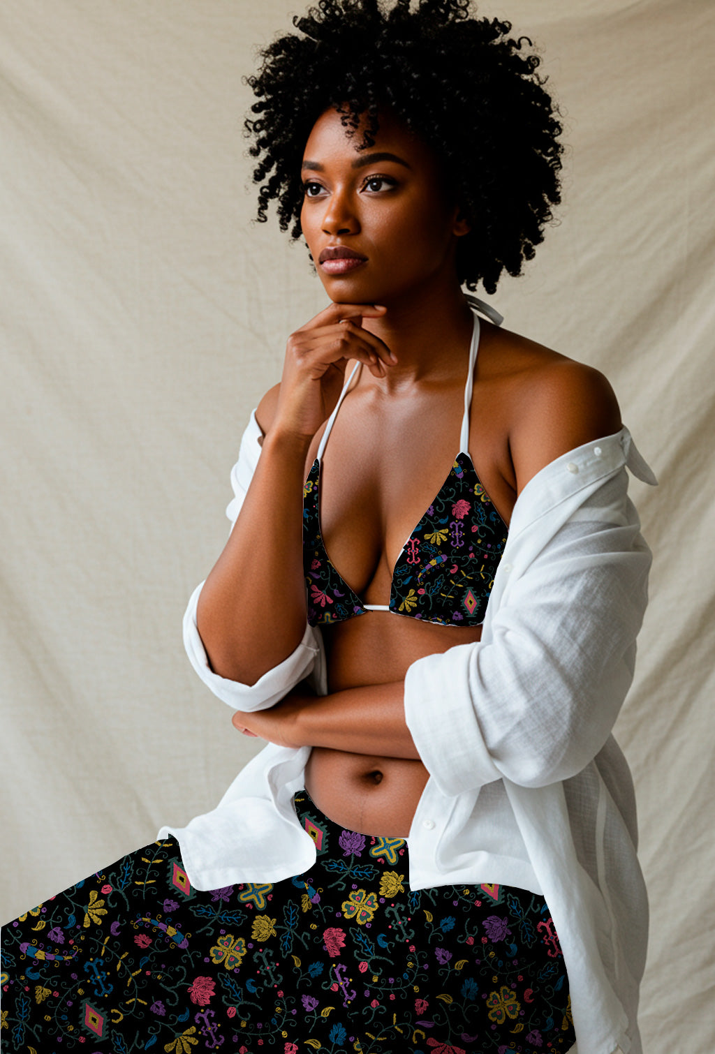 Motivo bordado bohemio