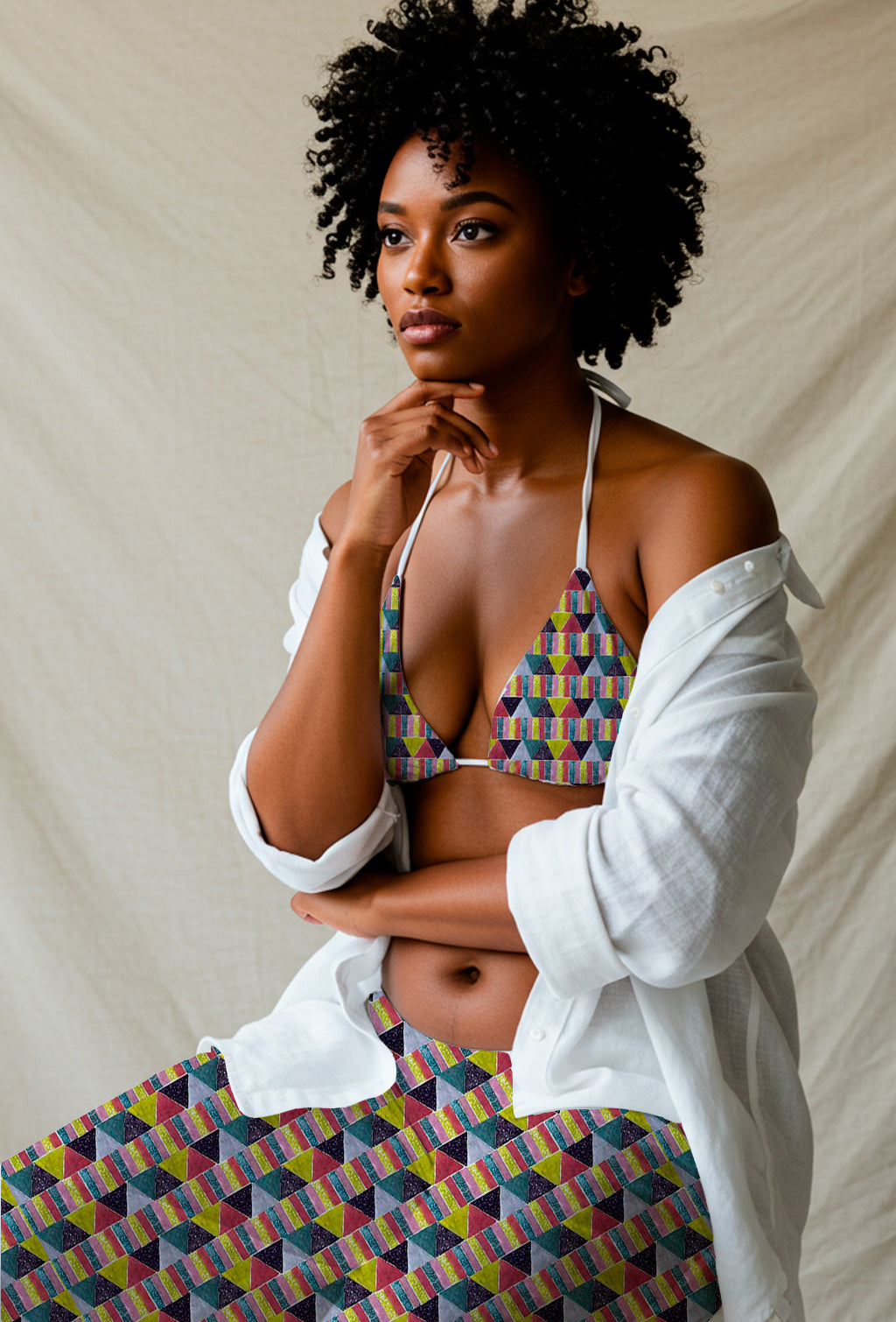 Mezcla de texturas tribales