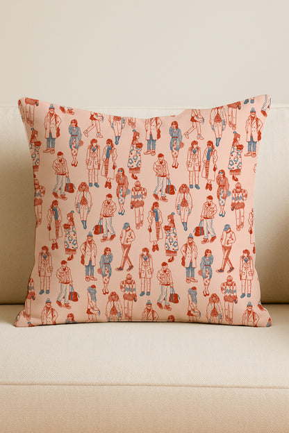 Boceto de la multitud de la moda