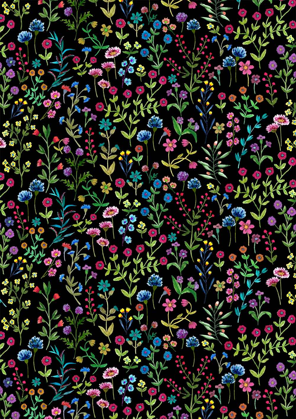 Embroidered Garden Night
