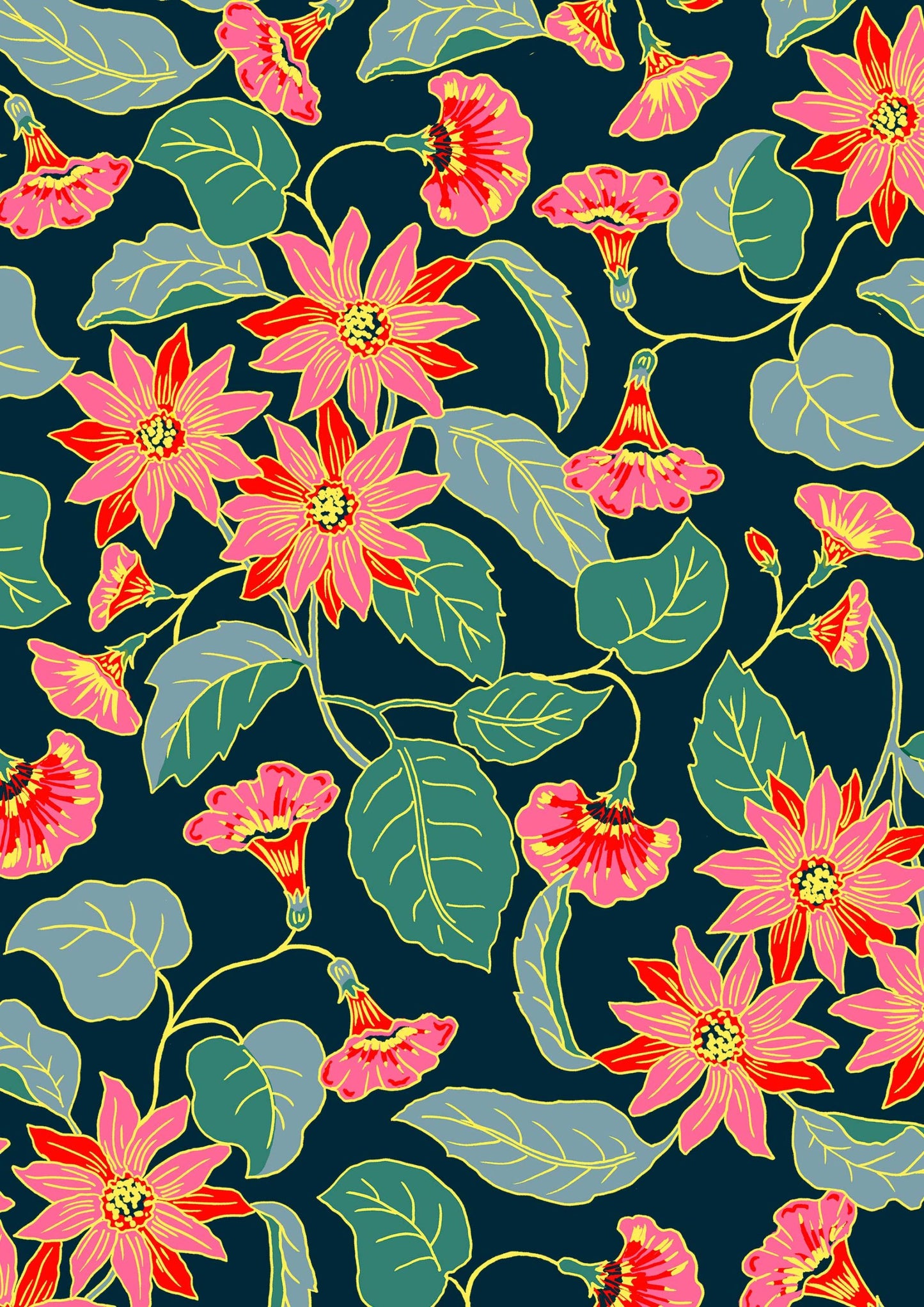 Flores nocturnas tropicales