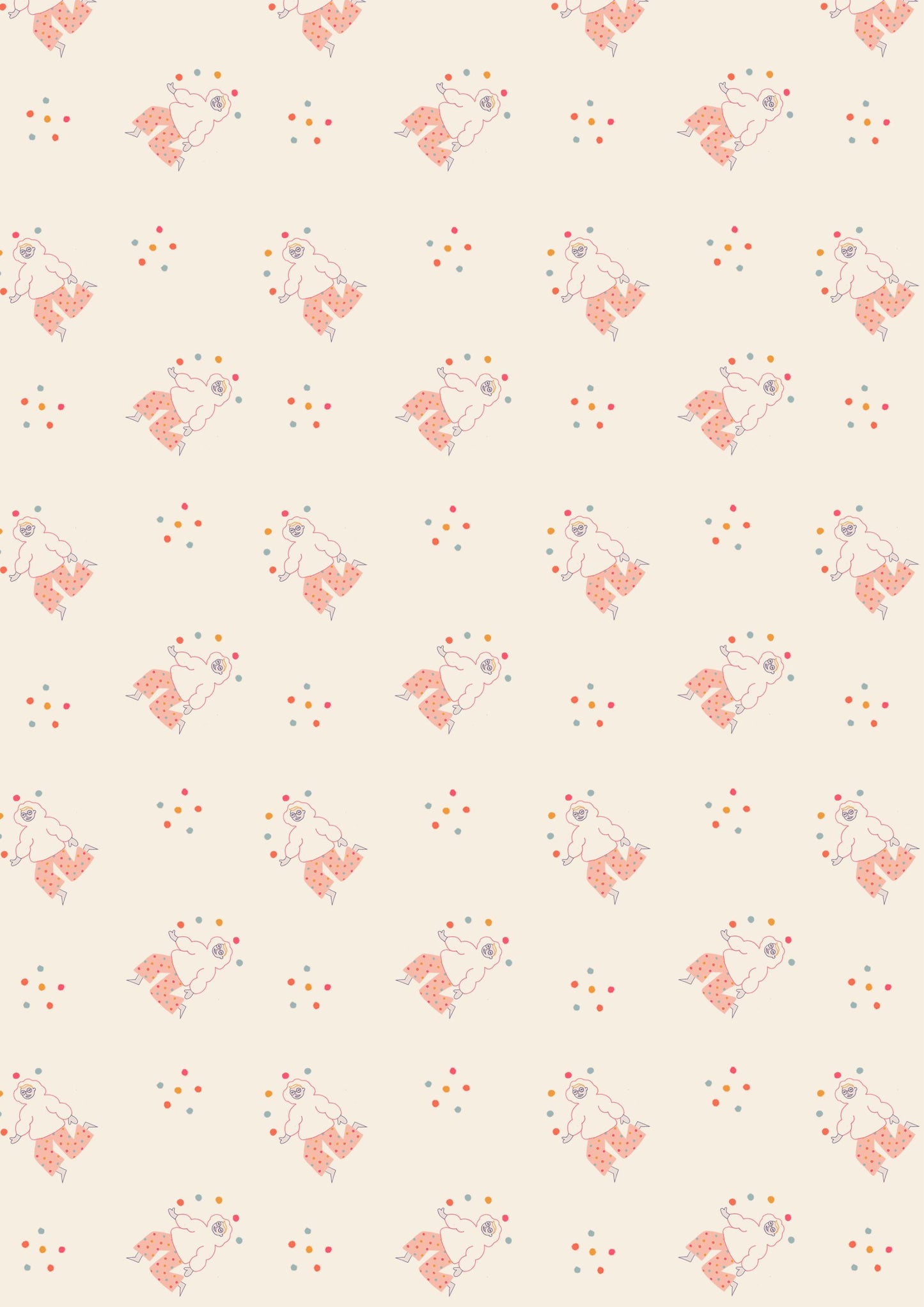 Payasos malabaristas y puntos