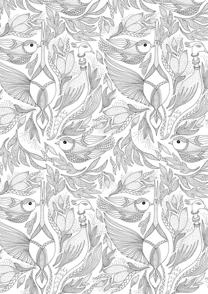 Tropical Birds in Harmony