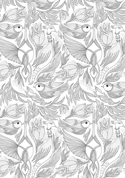 Tropical Birds in Harmony