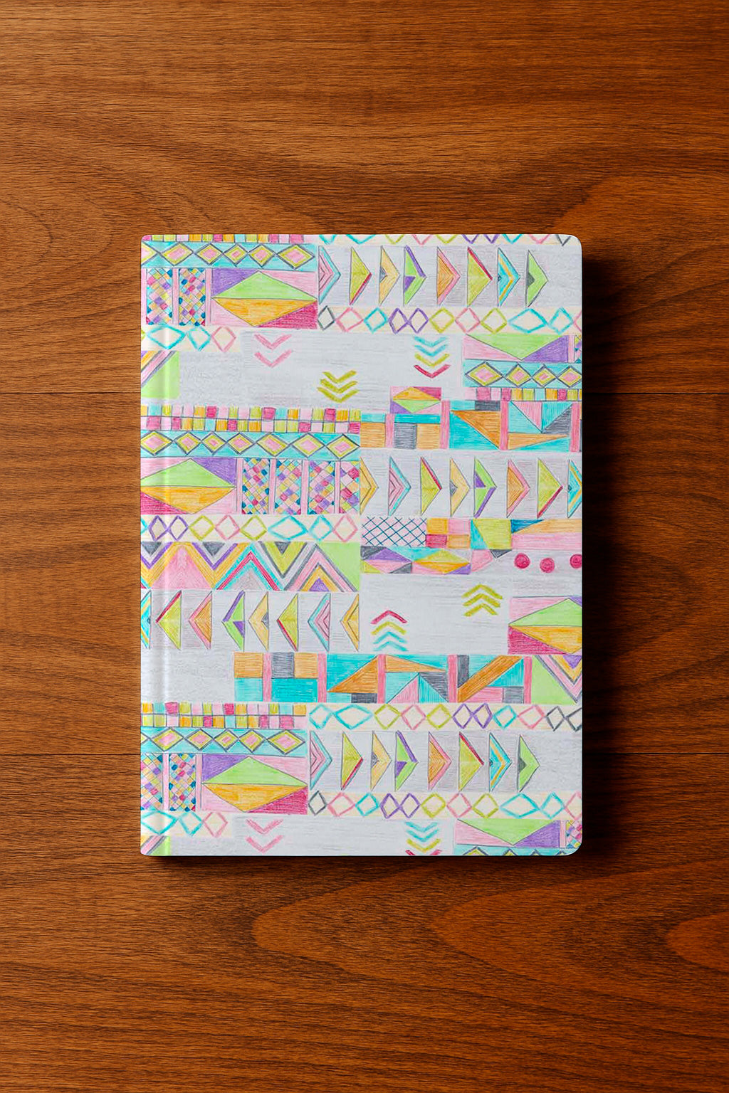 Geometría tribal con crayones