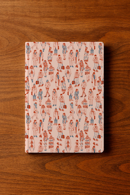 Boceto de la multitud de la moda