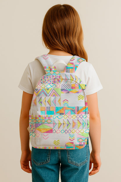 Geometría tribal con crayones