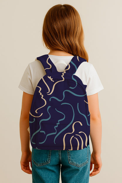 Rostros en dibujo lineal