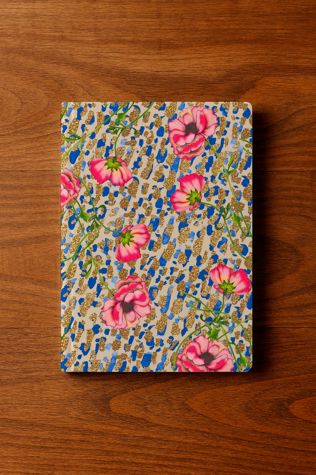 Glittery Floral Brushstrokes