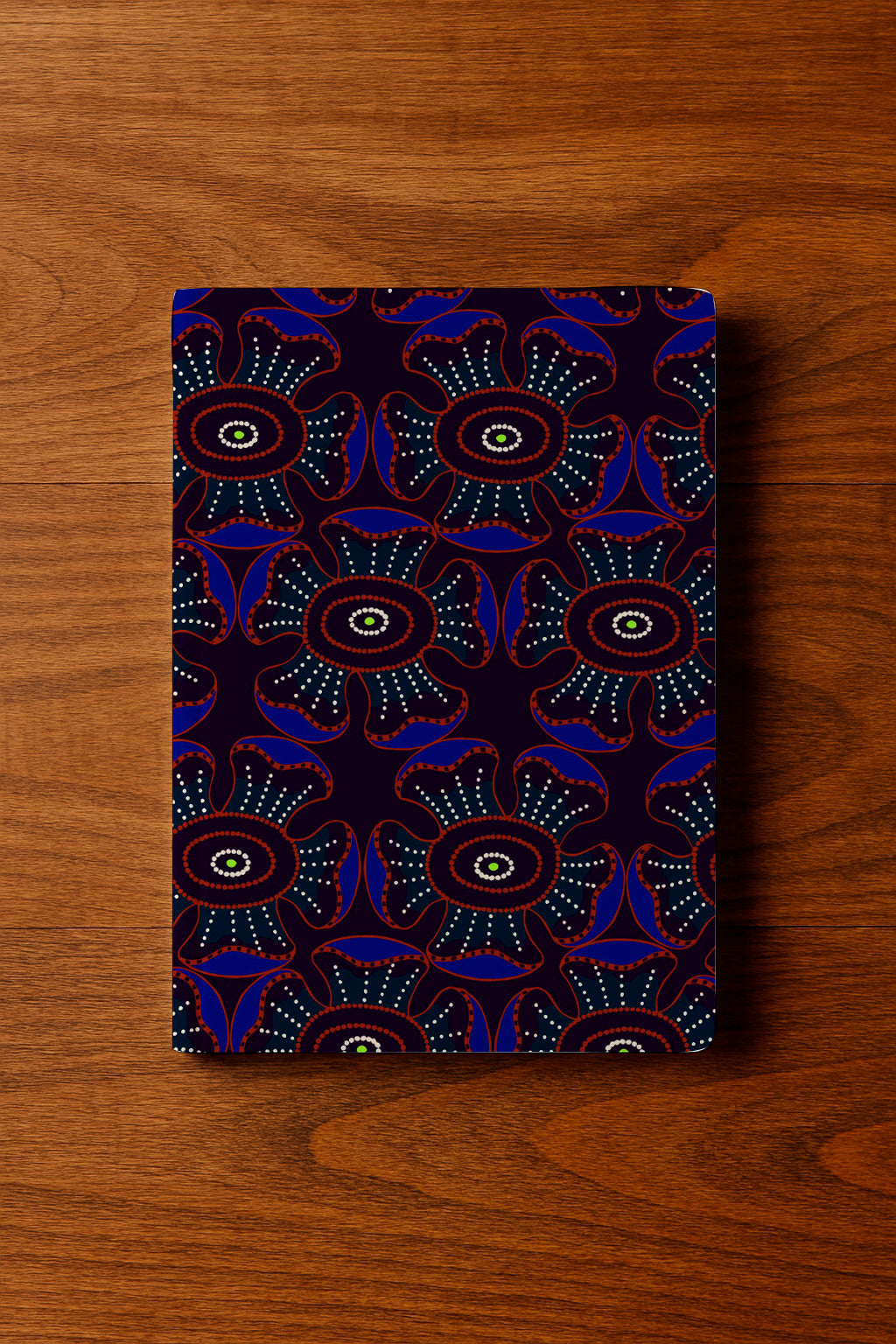 Lunares florales carmesí