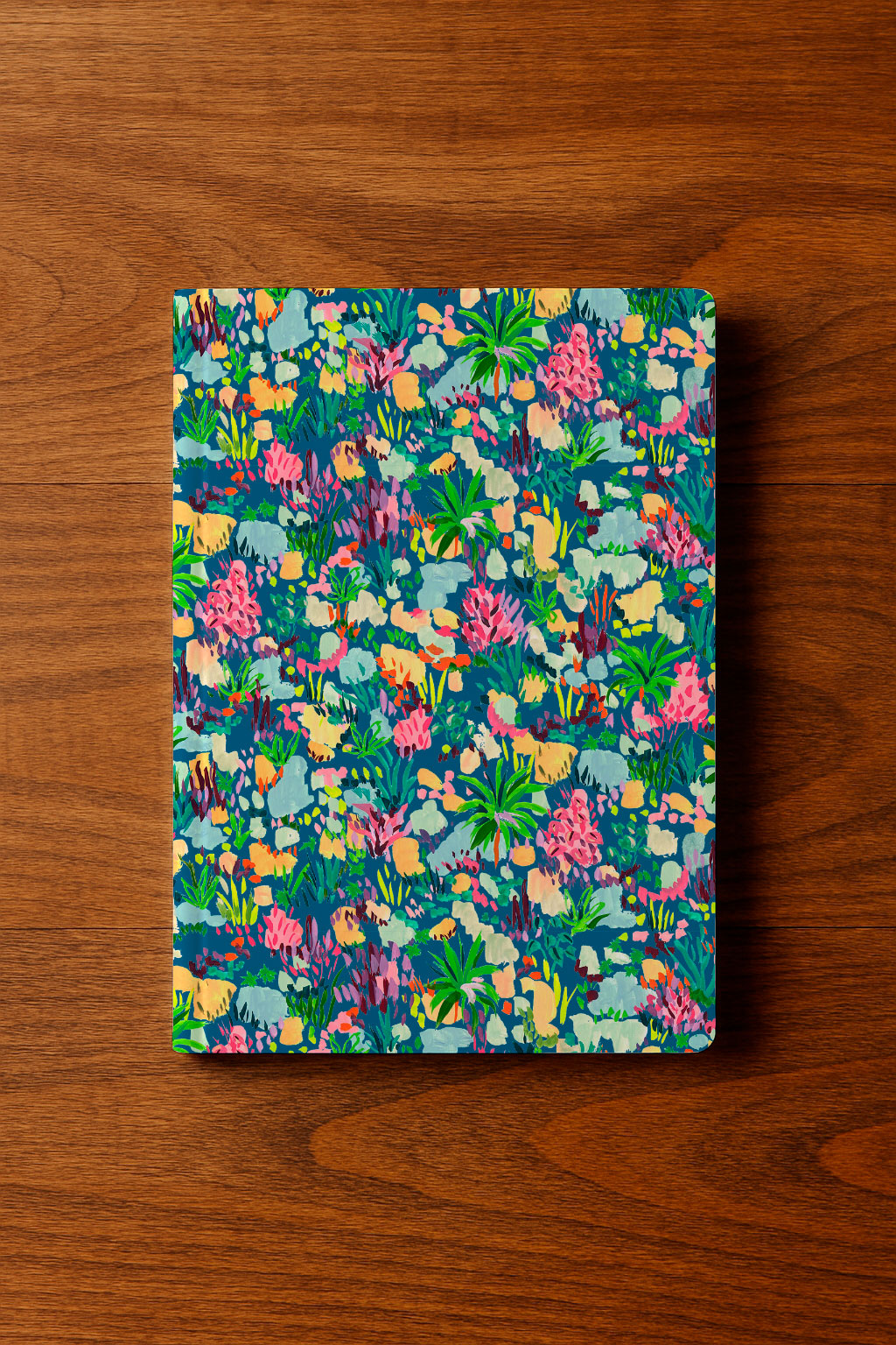 Un animado patrón de bosque