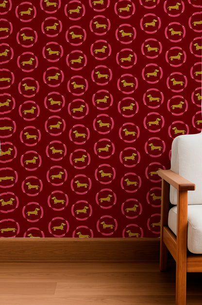 Círculos de Dachshund Dorado