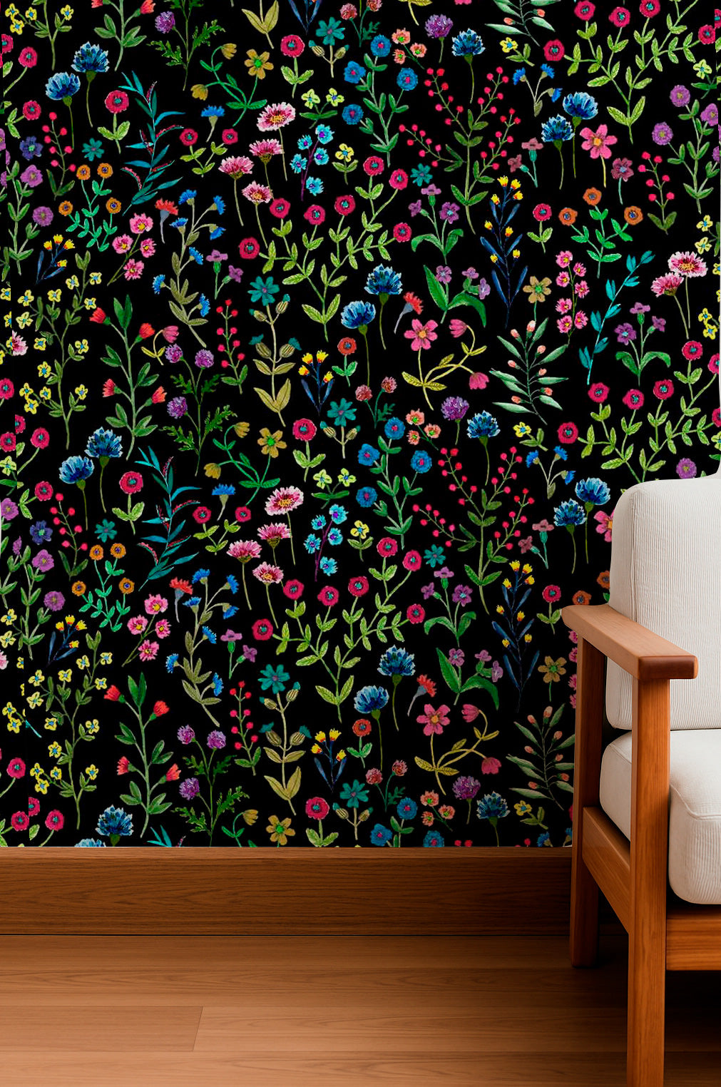 Embroidered Garden Night