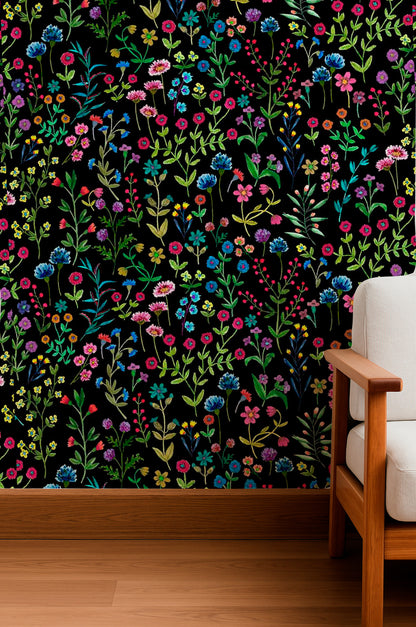 Embroidered Garden Night