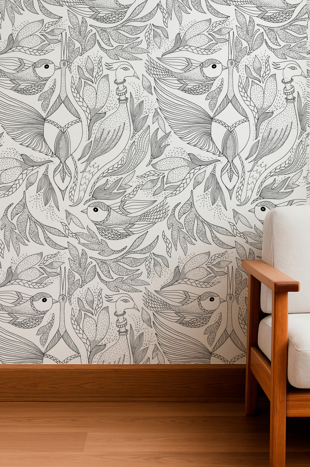 Tropical Birds in Harmony