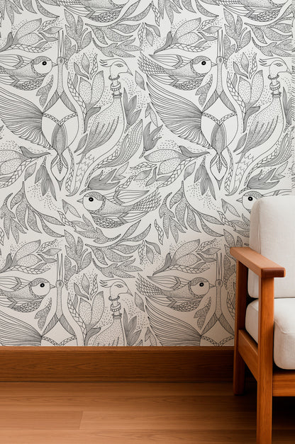 Tropical Birds in Harmony