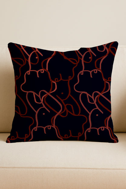 Desnudos de Contour Line en rojo tierra