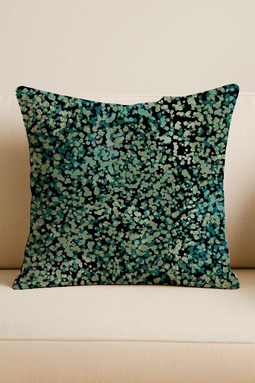 Camuflaje de hojas diminutas en tonos verdes