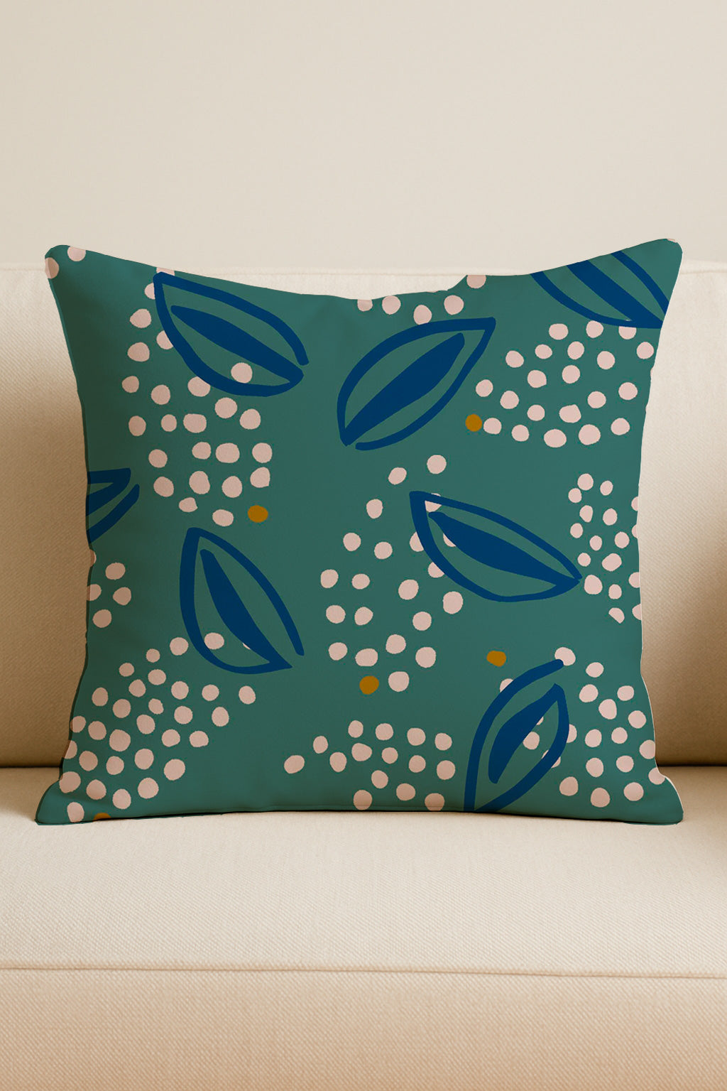 Flores abstractas azules y blancas