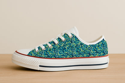 Estampado de leopardo en tonos azules