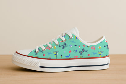 Iconos de verano tropical