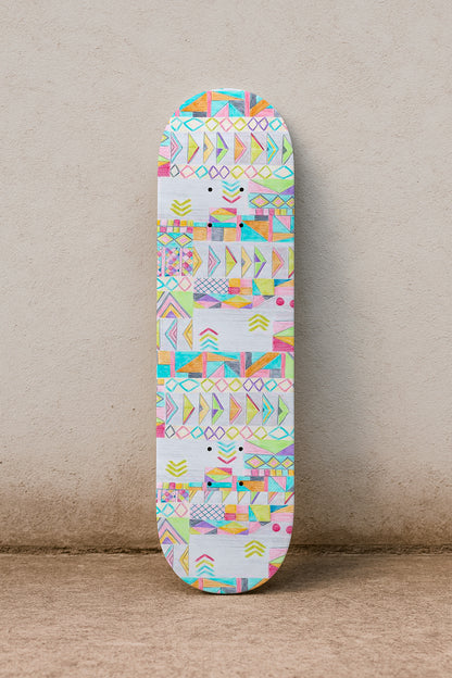 Geometría tribal con crayones