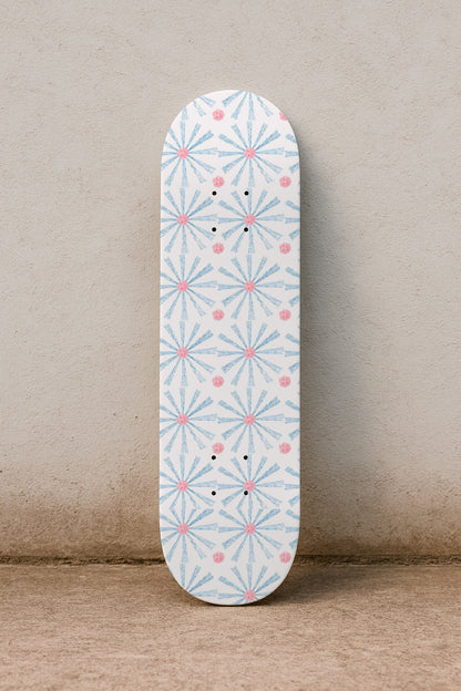 Radios azules y rojos