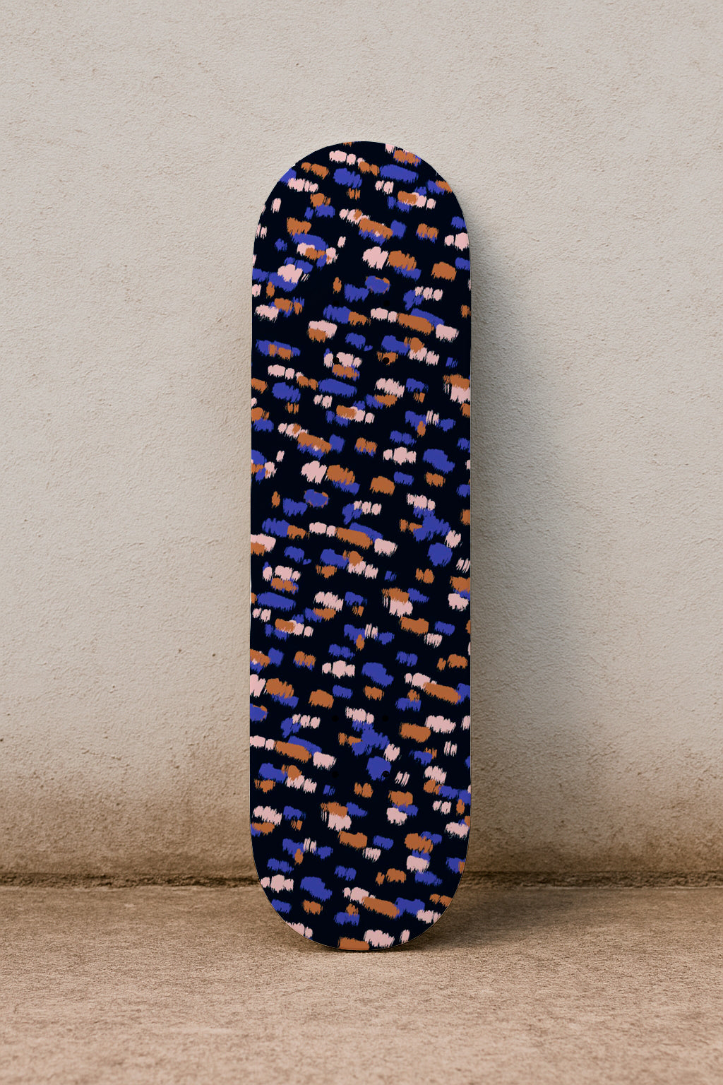 Painted Brushstroke Dots in Lilac and Copper