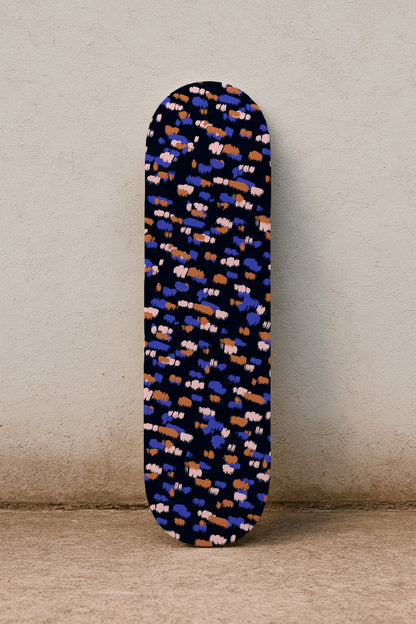 Painted Brushstroke Dots in Lilac and Copper