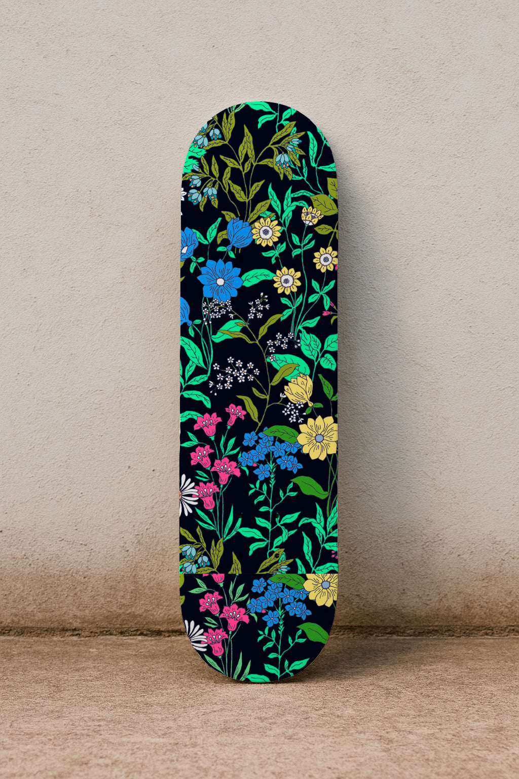 Floral field over dark background